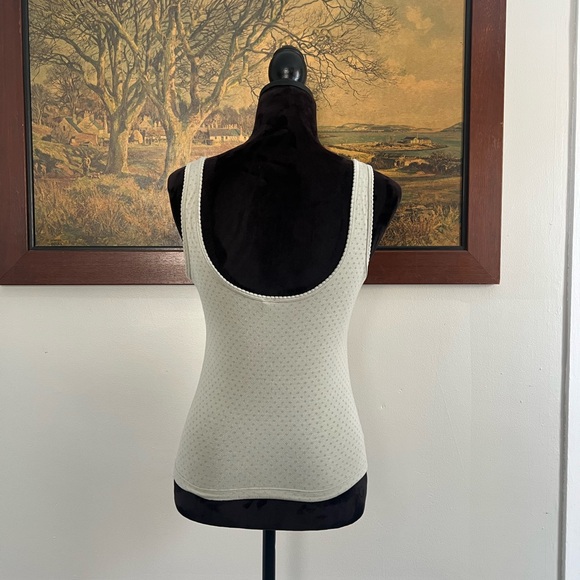 Skims green pointelle comfy leisure henley tank top - Picture 5 of 6